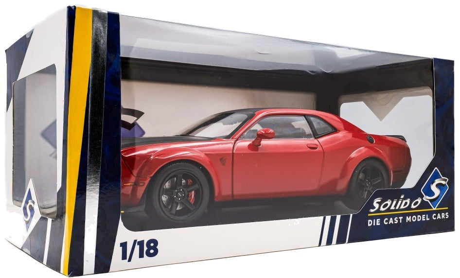 Dodge Challenger Demon Tor Red 2023 1:18 Scale Diecast Model Car – Solido