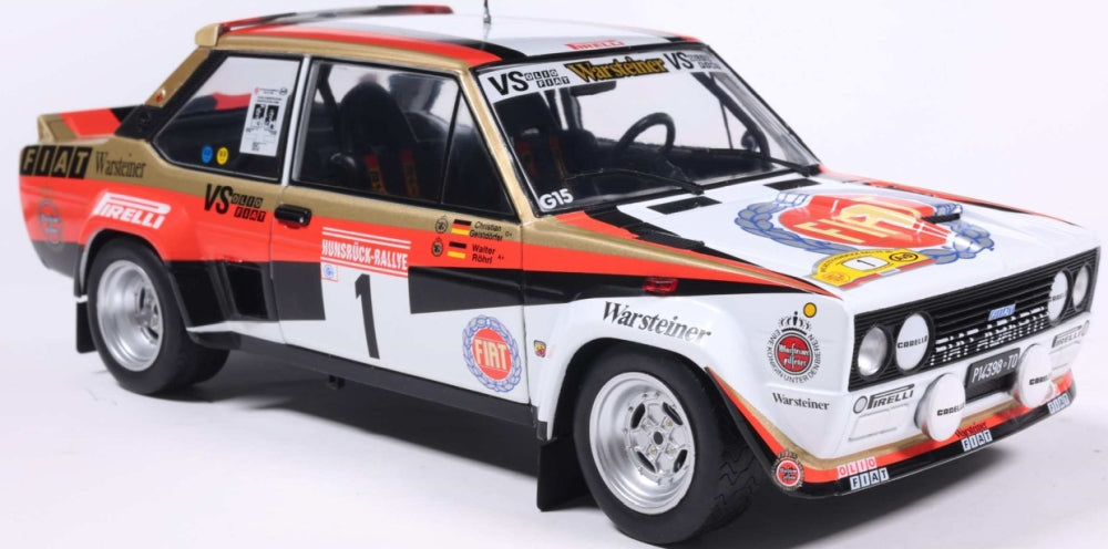 Fiat 131 Abarth Rally Hunsruck 1980 #1 Rohrl/Geistdorfer 1:18 Scale Diecast Model Car – Solido