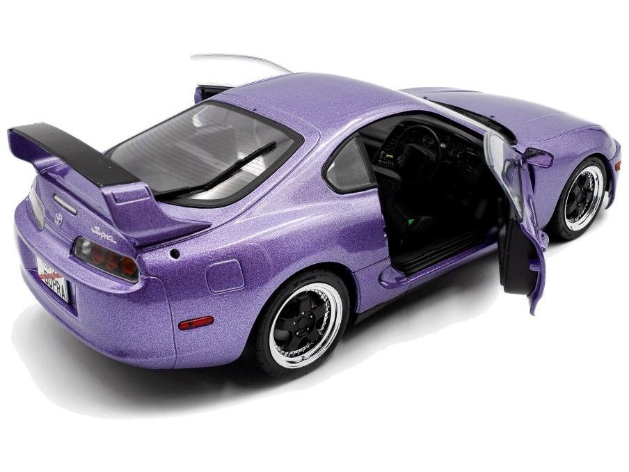 Toyota Supra Mk4 (A80) Solido Works Purple 1993 1:18 Scale Diecast Model Car – Solido