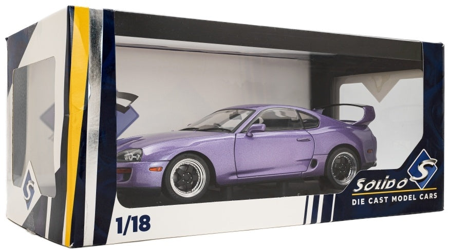 Toyota Supra Mk4 (A80) Solido Works Purple 1993 1:18 Scale Diecast Model Car – Solido
