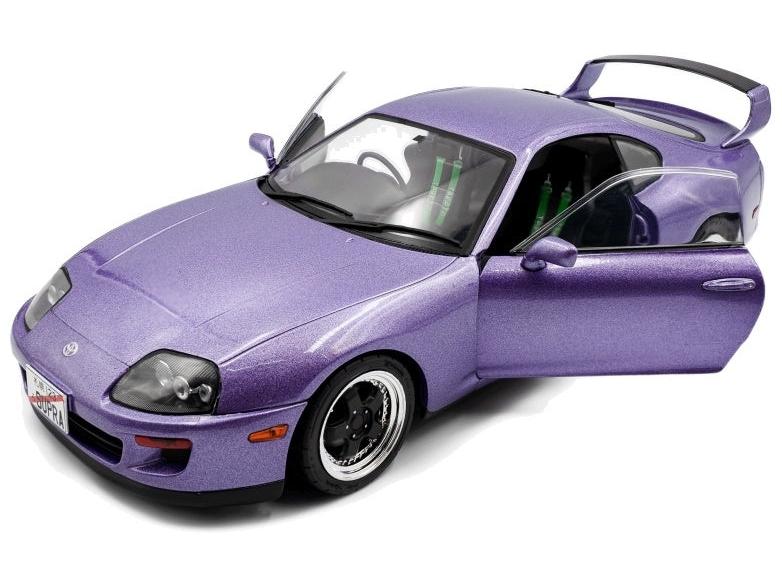 Toyota Supra Mk4 (A80) Solido Works Purple 1993 1:18 Scale Diecast Model Car – Solido