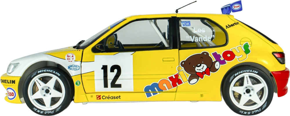 Peugeot 306 Maxi #12 Vandewauver J.M. Vanderschuren Rally Du Condroz 1997 1:18 Scale Diecast Car – Solido