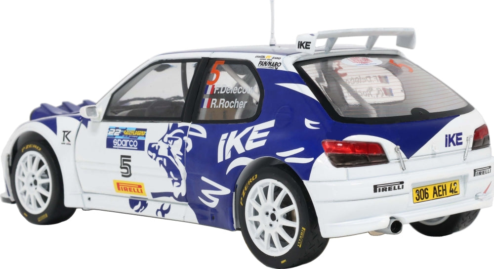 Peugeot 306 Maxi #5 Rallylegend 2024 Delecour/Roche 1:18 Scale Diecast Car – Solido
