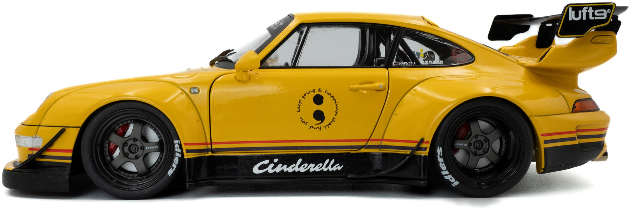 RWB Bodykit Midas Touch Yellow 2023 1:18 Scale Diecast Model Car – Solido