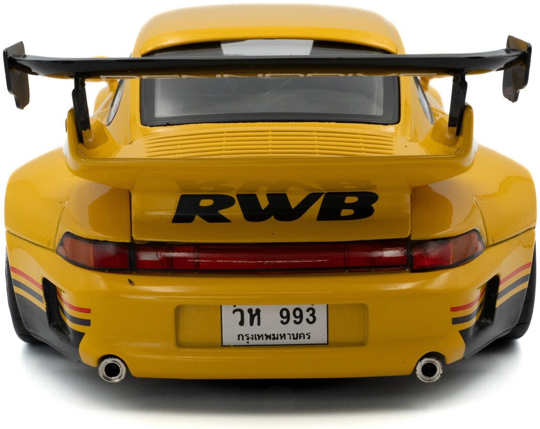 RWB Bodykit Cinderella Yellow 2020 1:18 Scale Diecast Model Car – Solido