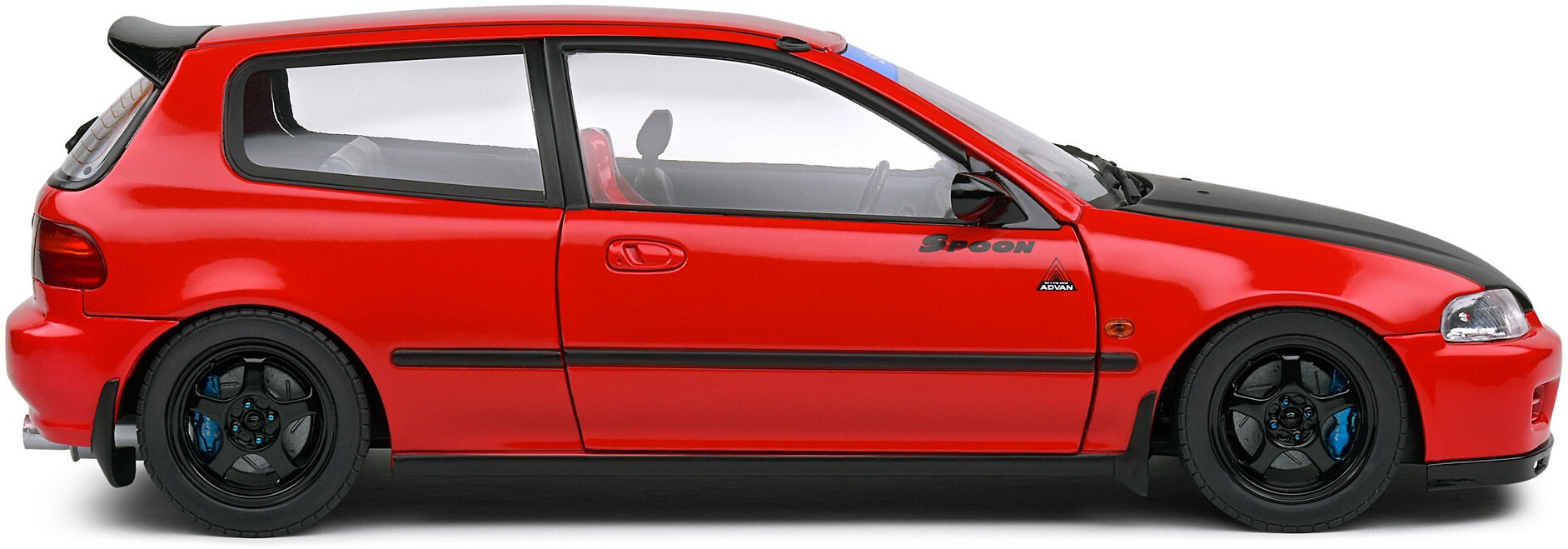 Honda Civic (EG6) Spoon Version Red 1991 1:18 Scale Diecast Model Car – Solido