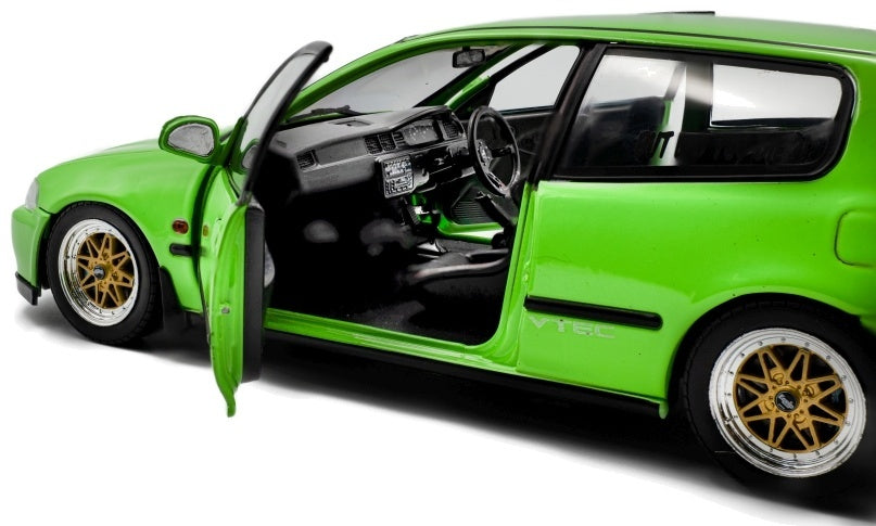 Honda Civic (EG6) Solido Works Neon Green 1991 1:18 Scale Diecast Model Car – Solido