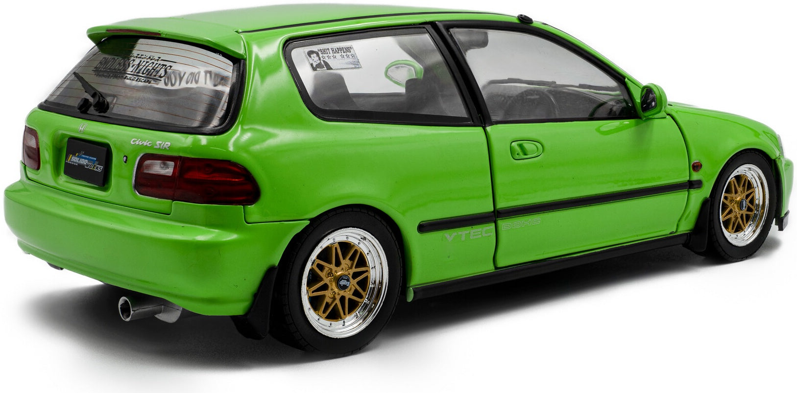 Honda Civic (EG6) Solido Works Neon Green 1991 1:18 Scale Diecast Model Car – Solido