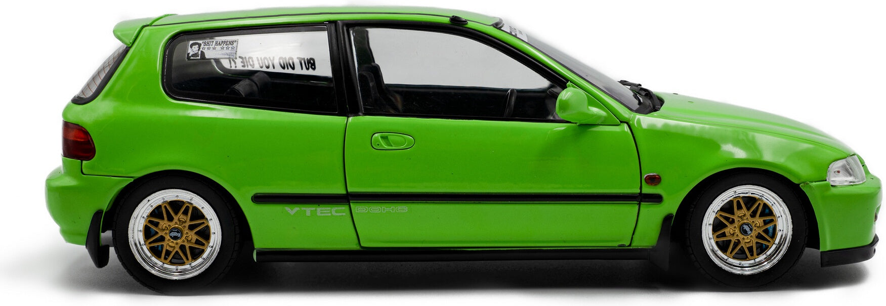 Honda Civic (EG6) Solido Works Neon Green 1991 1:18 Scale Diecast Model Car – Solido