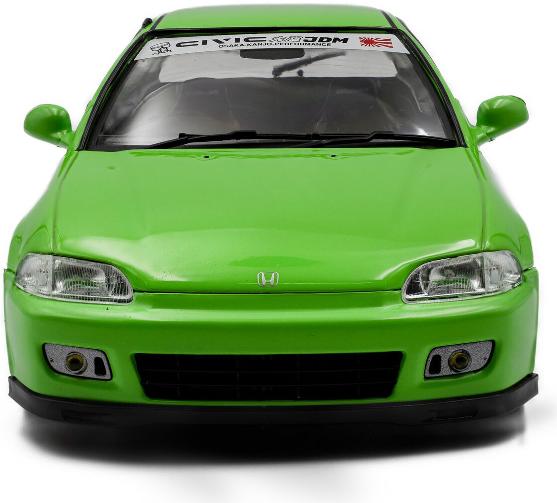 Honda Civic (EG6) Solido Works Neon Green 1991 1:18 Scale Diecast Model Car – Solido