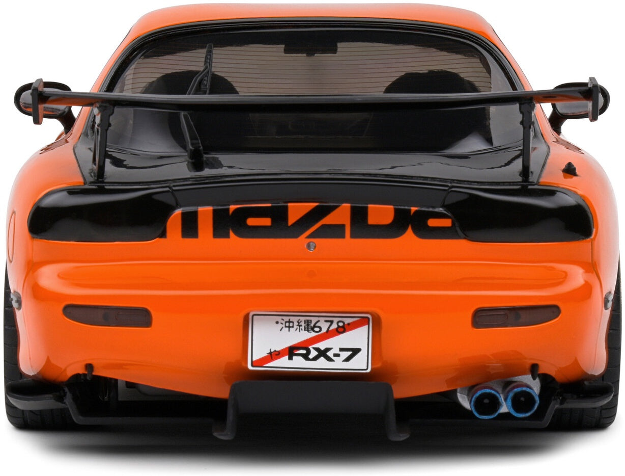 Mazda RX7 FD3RS Solido Works Orange 1999 1:18 Scale Diecast Model Car – Solido