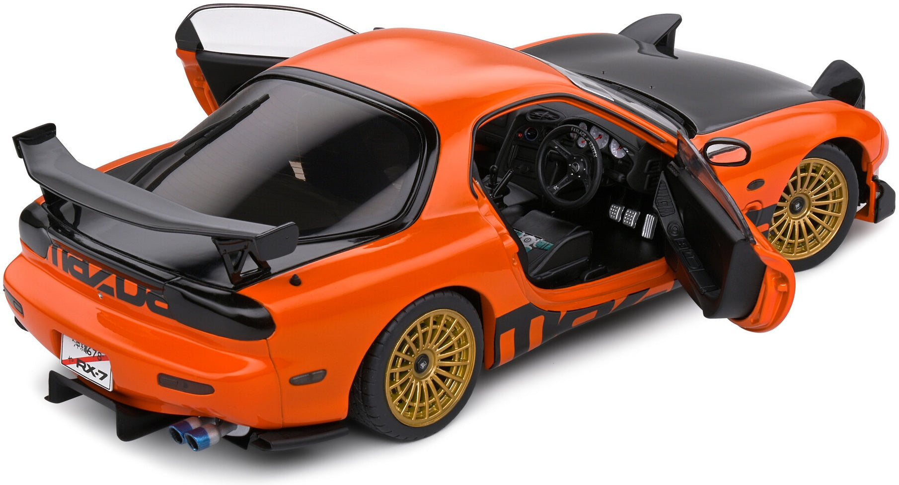Mazda RX7 FD3RS Solido Works Orange 1999 1:18 Scale Diecast Model Car – Solido