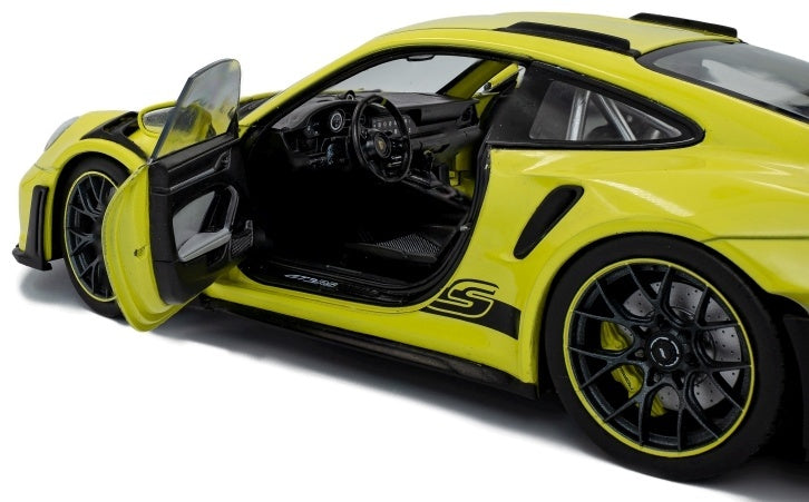 Porsche 911 GT3 RS Solido Works Neon Lime 2024 1:18 Scale Diecast Model Car – Solido