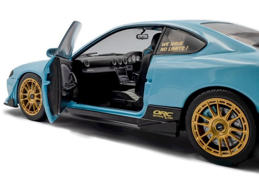 Nissan Silvia (S15) SPEC-R Aero Solido Works Baby Blue 1999 1:18 Scale Diecast Model Car – Solido