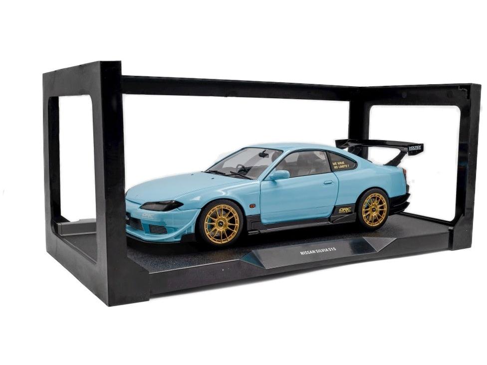 Nissan Silvia (S15) SPEC-R Aero Solido Works Baby Blue 1999 1:18 Scale Diecast Model Car – Solido