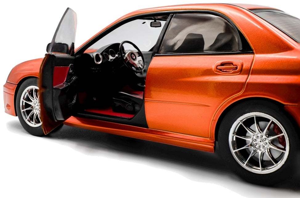 Subaru Impreza WRX STi Orange Metallic 2003 1:18 Scale Diecast Model Car – Solido