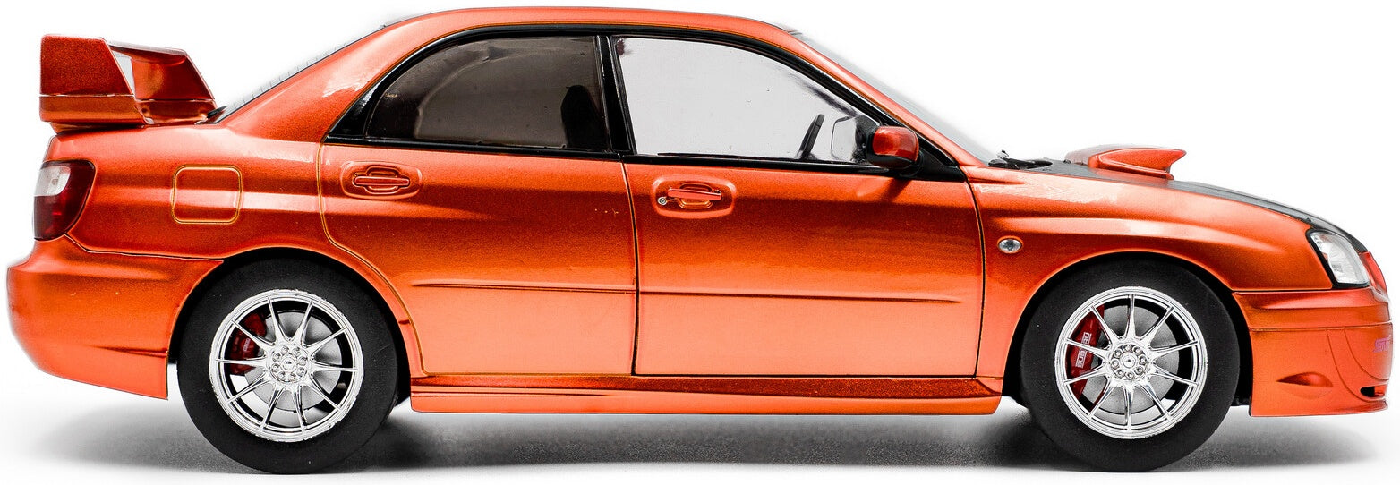 Subaru Impreza WRX STi Orange Metallic 2003 1:18 Scale Diecast Model Car – Solido