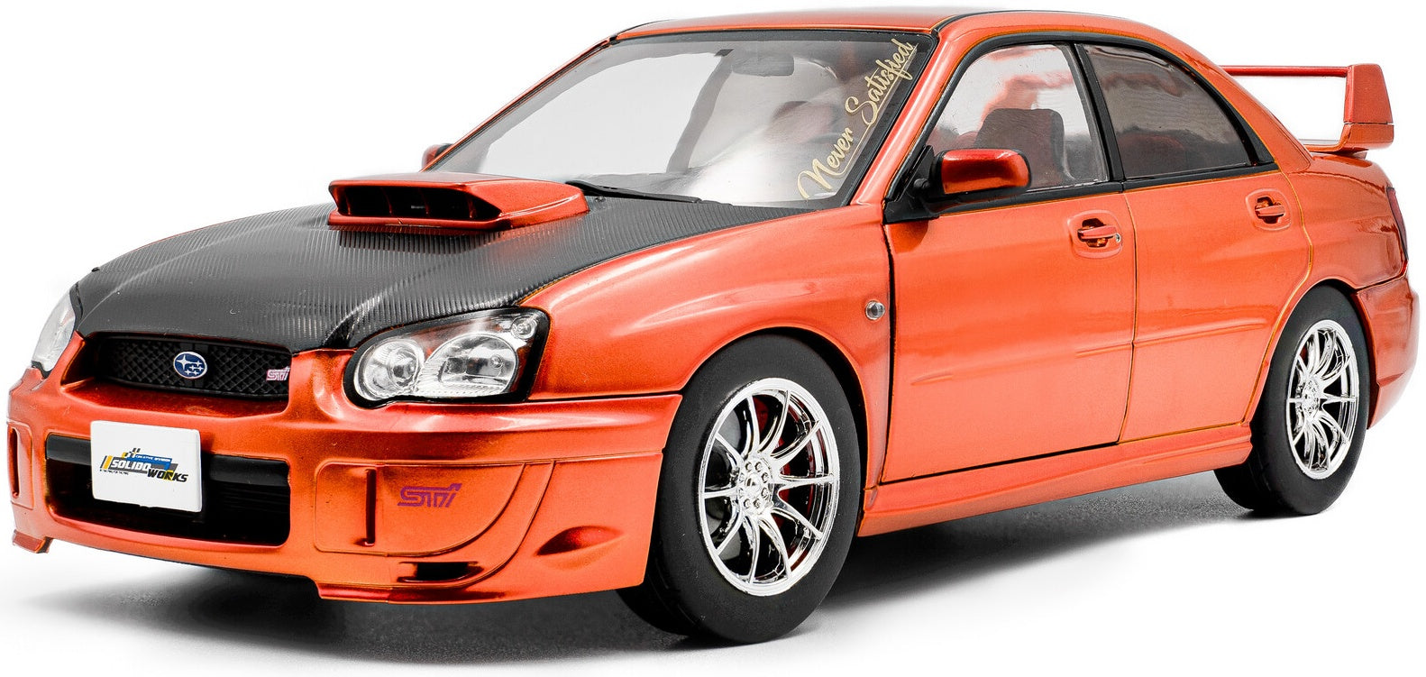 Subaru Impreza WRX STi Orange Metallic 2003 1:18 Scale Diecast Model Car – Solido