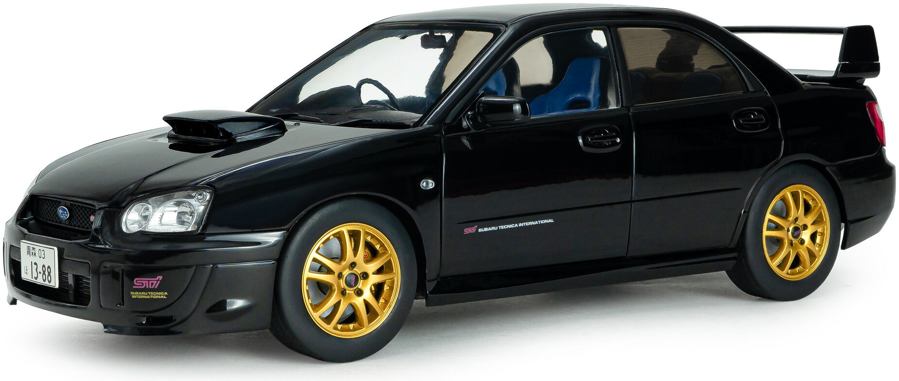 Subaru Impreza WRX STi Java Black Pearl 2004 1:18 Scale Diecast Model Car – Solido