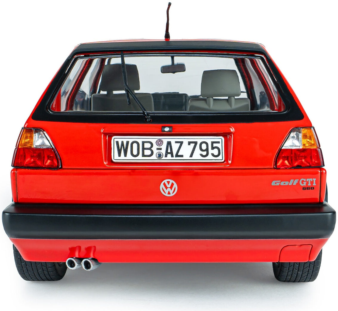 Volkswagen Golf Mk2 GTi G60 Mars Red 1989 1:18 Scale Diecast Model Car – Solido