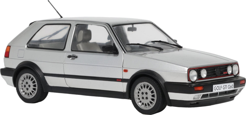 Volkswagen Golf 2 GTi G60 Diamond Silver 1989 1:18 Scale Diecast Car – Solido