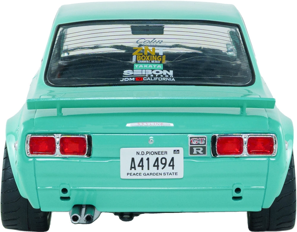 Nissan Skyline 2000 GT-R (KPGC10) Hakosuka Solido Works Mint Green 1970 1:18 Scale Diecast Car – Solido