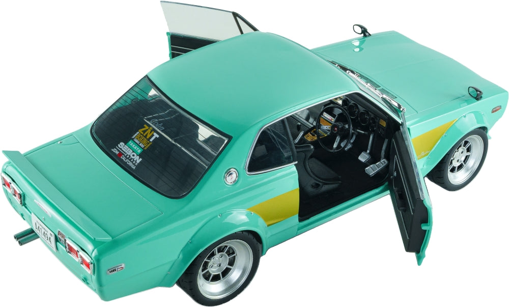 Nissan Skyline 2000 GT-R (KPGC10) Hakosuka Solido Works Mint Green 1970 1:18 Scale Diecast Car – Solido