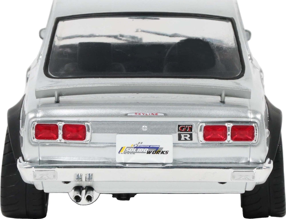 Nissan Skyline 2000 GT-R (KPGC10) Hakosuka Silver 1970 1:18 Scale Diecast Car – Solido