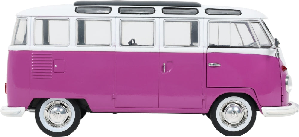 VW T1 Samba Violet/Blanc 1962 1:18 Scale Diecast Bus – Solido