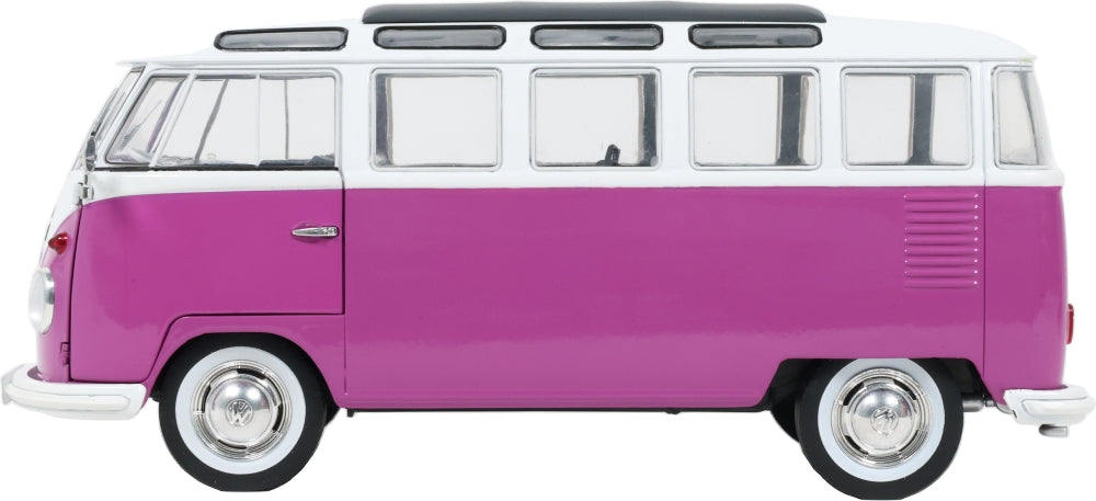 VW T1 Samba Violet/Blanc 1962 1:18 Scale Diecast Bus – Solido