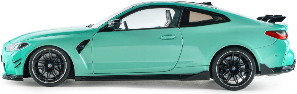BMW M4 Peformance Parts Solido Works Turquoise 2025 1:18 Scale Diecast Model Car – Solido
