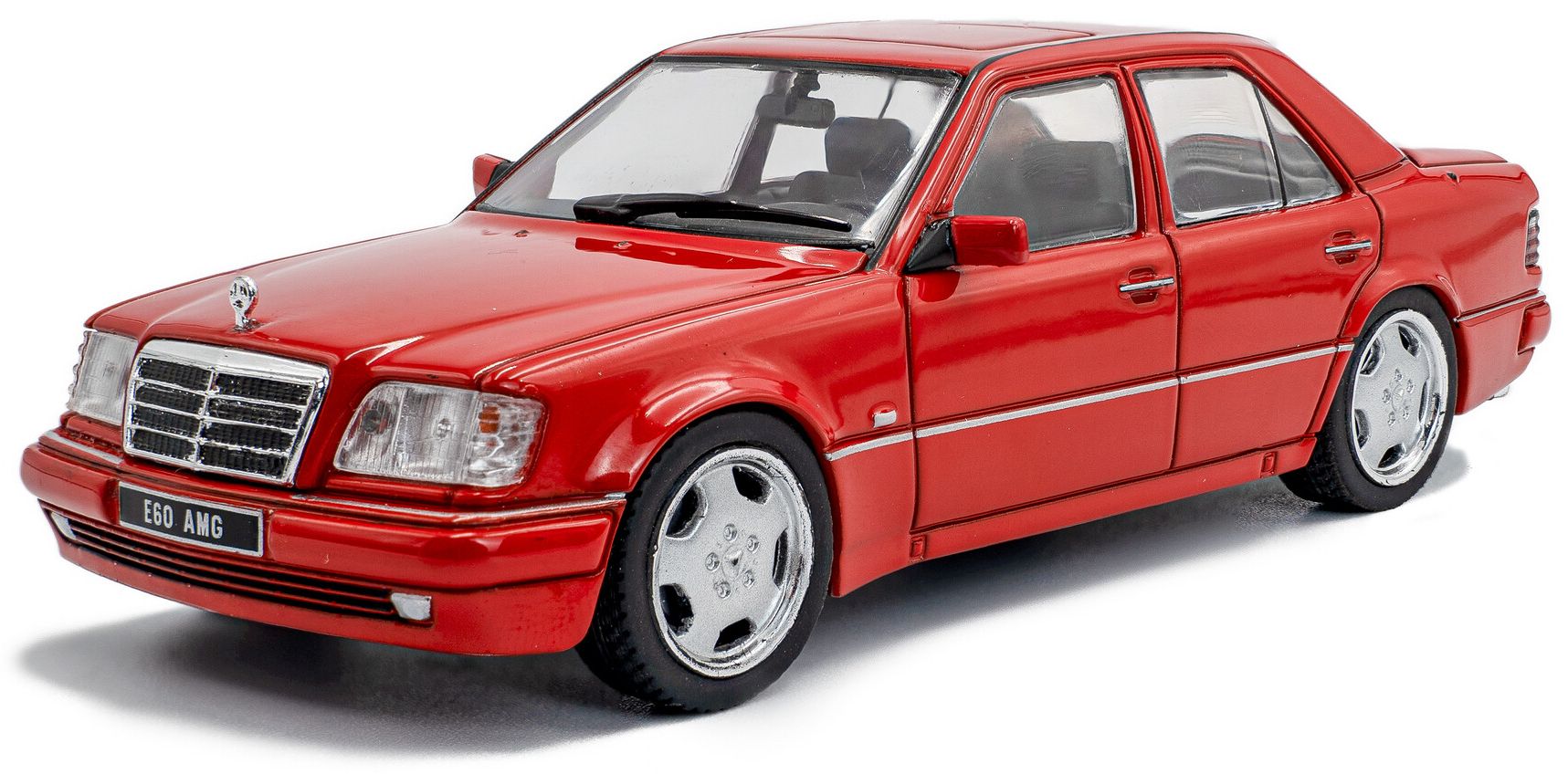 Mercedes-Benz (W124) E60 AMG Signal Red 1994 1:43 Scale Solido Diecast Model Car