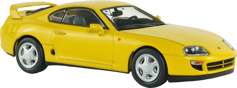 Toyota Supra MK4 Super Bright Yellow 2001 1:43 Scale Diecast Car – Solido