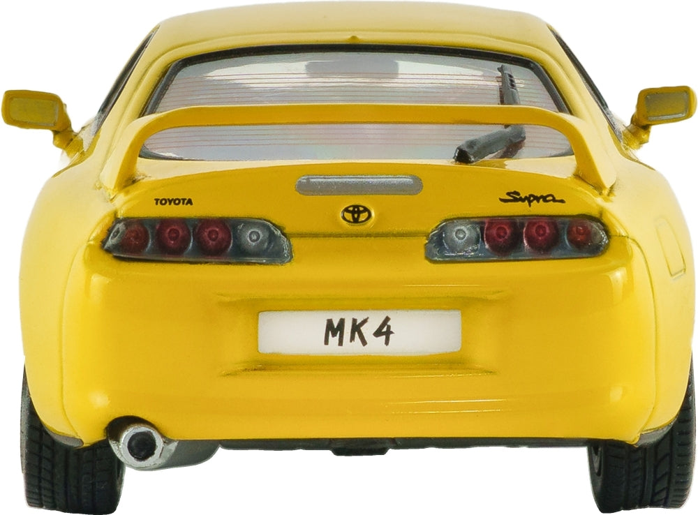 Toyota Supra MK4 Super Bright Yellow 2001 1:43 Scale Diecast Car – Solido