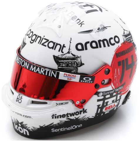 Fernando Alonso Aston Martin Aramco Cognizant F1 Japanese GP 2023 Helmet - 1:5 Scale