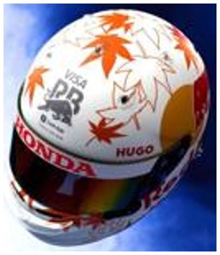 Yuki Tsunoda 2025 Helmet Visa Cash App RB Formula One Team 1:5 Scale Spark Replica