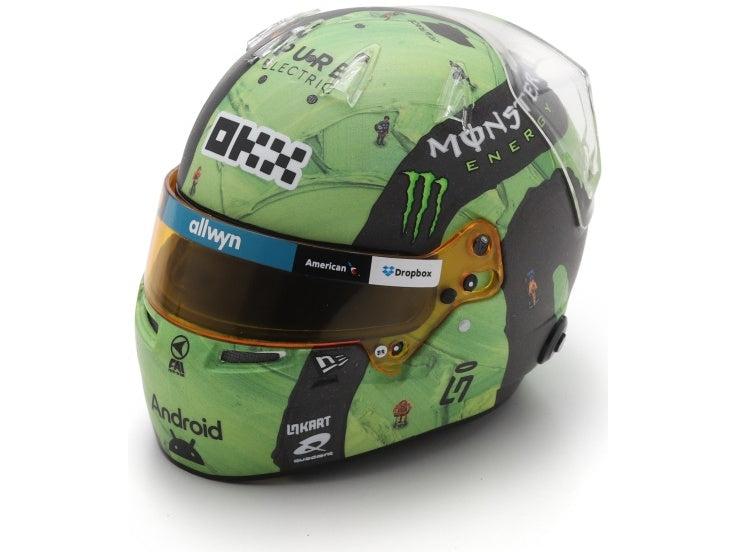 Lando Norris F1 Las Vegas GP 2025 Helmet 1:5 Scale Resin Replica – Spark