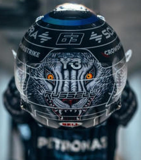 George Russell F1 Japanese GP 2026 Helmet 1:5 Scale Resin Replica – Spark