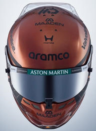 Lance Stroll F1 British GP 2026 Helmet 1:5 Scale Resin Replica – Spark