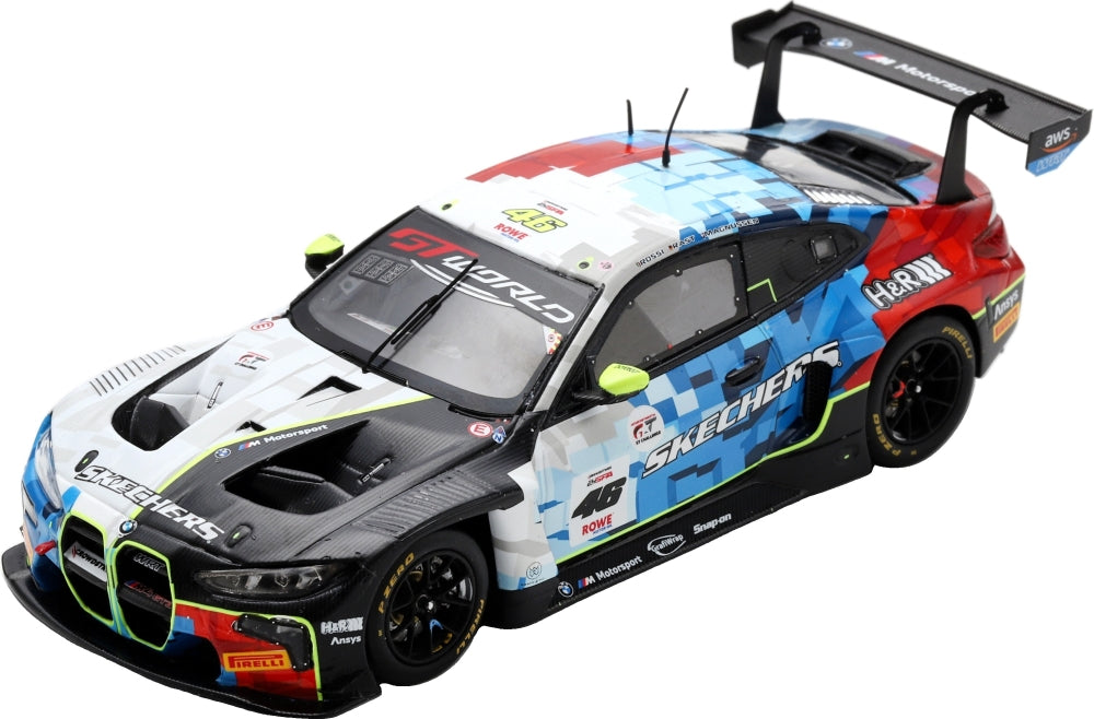 BMW M4 GT3 EVO Team WRT #46 24H Spa 2025 R. Rast/K. Magnussen/V. Rossi 1:64 Scale Diecast Car – Spark