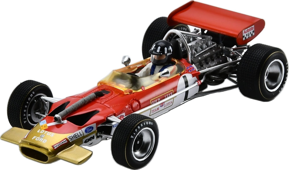 Lotus 49B #1 4th F1 German GP 1969 Graham Hill 1:43 Scale Resin Car – Spark