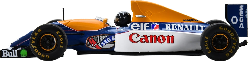 Williams FW15C #0 Winner F1 Belgian GP 1993 Damon Hill 1:43 Scale Resin Car – Spark
