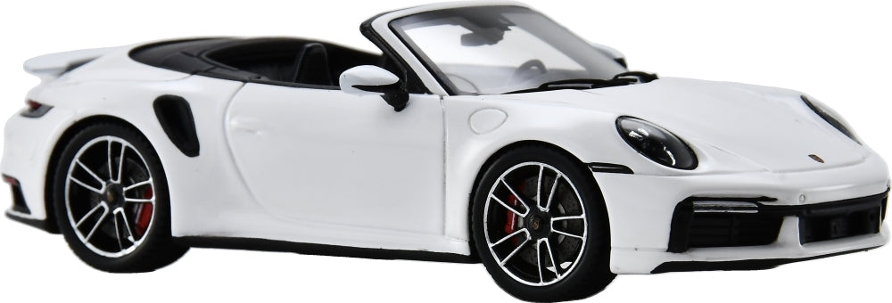 Porsche 911 Turbo S (992) Cabriolet White 1:43 Scale Resin Car – Spark