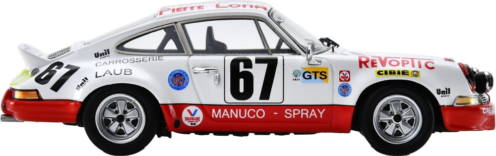 Porsche Carrera RSR #67 Le Mans 24H 1974 W. Vollery/E. Chapuis/R. Dorchy 1:43 Scale Resin Car – Spark