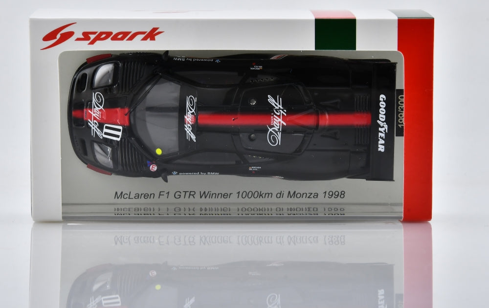 McLaren F1 GTR #11 Winner 1000km di Monza 1998 T. Bscher/G. Lees Limited 300pcs 1:43 Scale Resin Car – Spark
