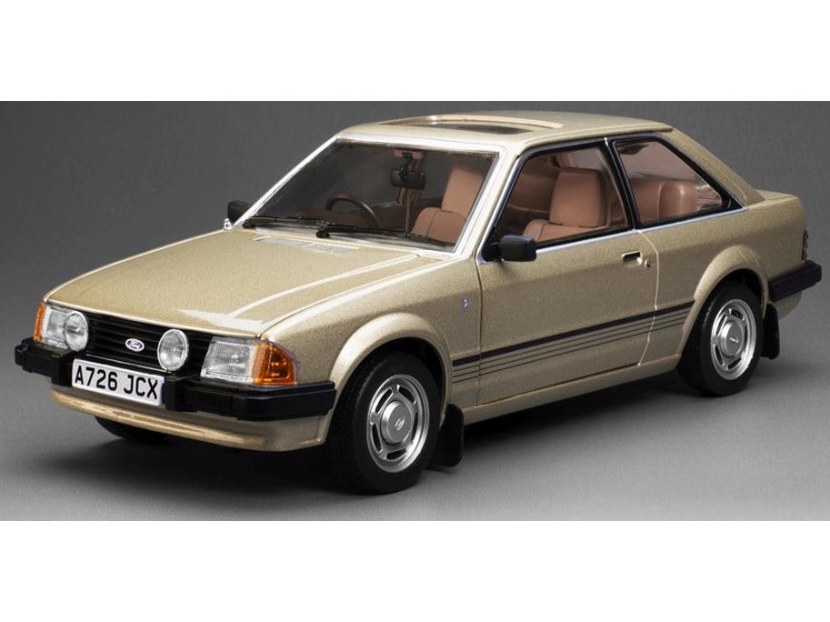 Ford Escort Mk3 Ghia 1981 Gold RHD UK Exclusive - Limited Edition 360pcs 1:18 Scale Sun Star Diecast Model Car