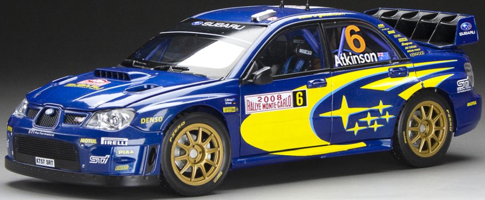 Subaru Impreza WRC07 #6 C.Atkinson/ S.Prevot 3rd Rallye Monte Carlo 2008 1:18 Scale Sun Star Diecast Model Car