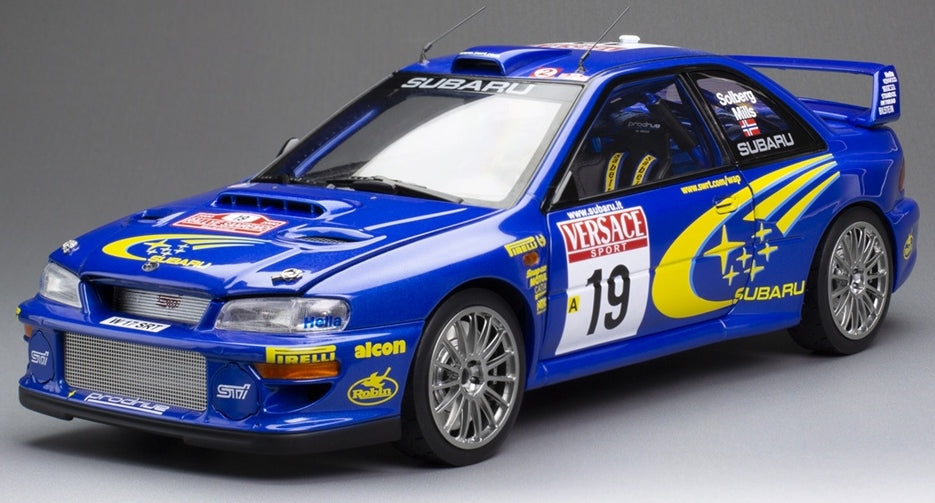 Subaru Impreza S6 WRC Sanremo Rallye d'Italia 2000 #19 Solberg/Mills 1:18 Scale Diecast Model Car – Sun Star