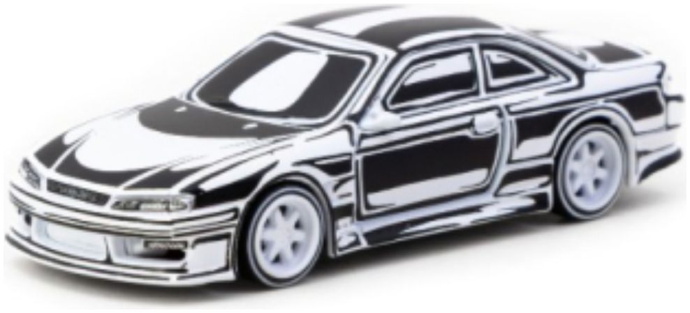 Nissan Silvia (S14) Vertex Silver 1:64 Scale Diecast Car – Tarmac Works