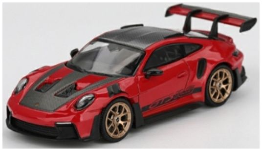Porsche 911 (992) GT3 RS Weissach Package Guards Red (LHD) 1:64 Scale Diecast Model Car – MINI GT